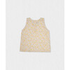 Fleur Girl Blouse Sleeveless, Flowery Yellow - Blouses - 1 - thumbnail