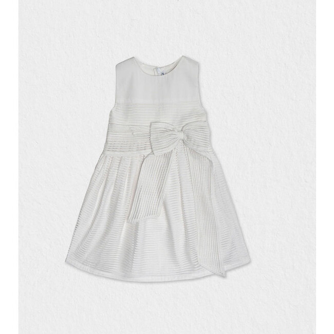 Etoile Girl Dress Sleeveless, White Organza