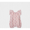 Manon Baby Romper, Flowery Pink - Rompers - 2
