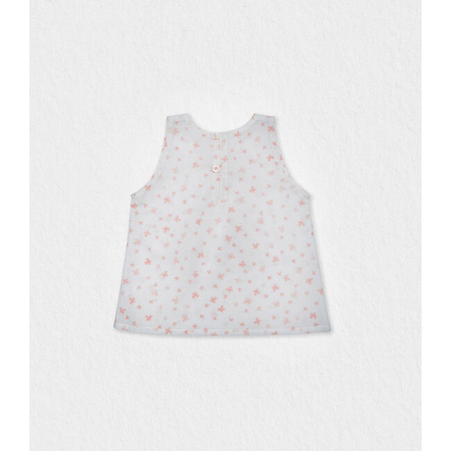 Fleur Girl Blouse Sleeveless, Flowery Pink - Blouses - 2