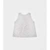 Fleur Girl Blouse Sleeveless, Flowery Pink - Blouses - 2
