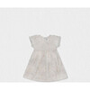 Esperanca Baby Dress Short Sleeve, White Gold Organza - Dresses - 1 - thumbnail