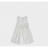 Etoile Baby Dress Sleeveless, White Organza - Dresses - 1 - thumbnail