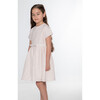 Eryna Girl Dress Short Sleeve, Pink Gold - Dresses - 4