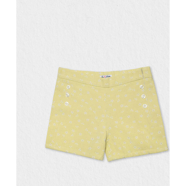 Dia Girl Shorts Jacquard, Yellow