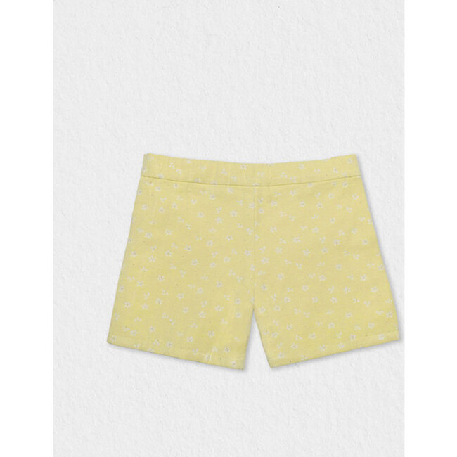 Dia Girl Shorts Jacquard, Yellow - Shorts - 2