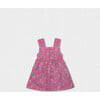 Desiree Baby Dress Sleeveless, Flowery Fuchsia - Dresses - 2