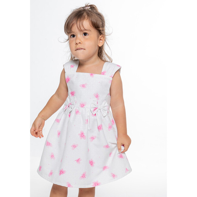 Desiree Baby Dress Sleeveless, Fuchsia Butterfly - Dresses - 3