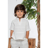 Dev Boy Shirt Short Sleeve, White Stripes - Polo Shirts - 3