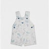 Daniel Baby Dungaree, White Sky Blue - Rompers - 1 - thumbnail