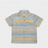 Colin Boy Shirt Short Sleeve, Blue Yellow Summer - Button Downs - 1 - thumbnail