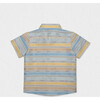 Colin Boy Shirt Short Sleeve, Blue Yellow Summer - Button Downs - 2