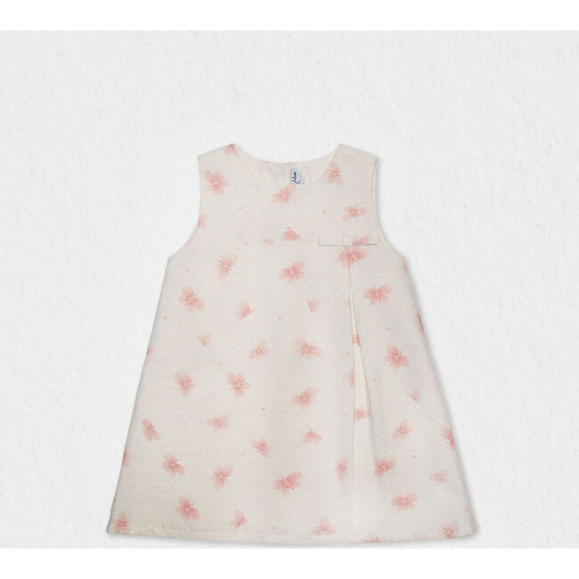 Celena Girl Dress Sleeveless, Pink Butterfly