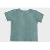 Cederique Boy T-Shirt Short Sleeve, Mint Striped - T-Shirts - 2