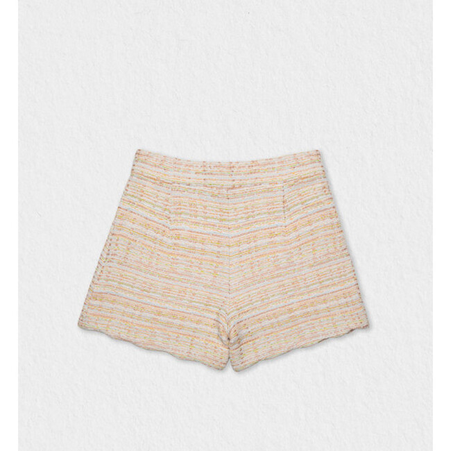 CaiSSy Girl Shorts Tweed, Beige Green Tweed - Shorts - 2