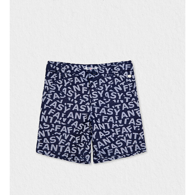 Billy Boy Shorts, Navy Blue Fantasy