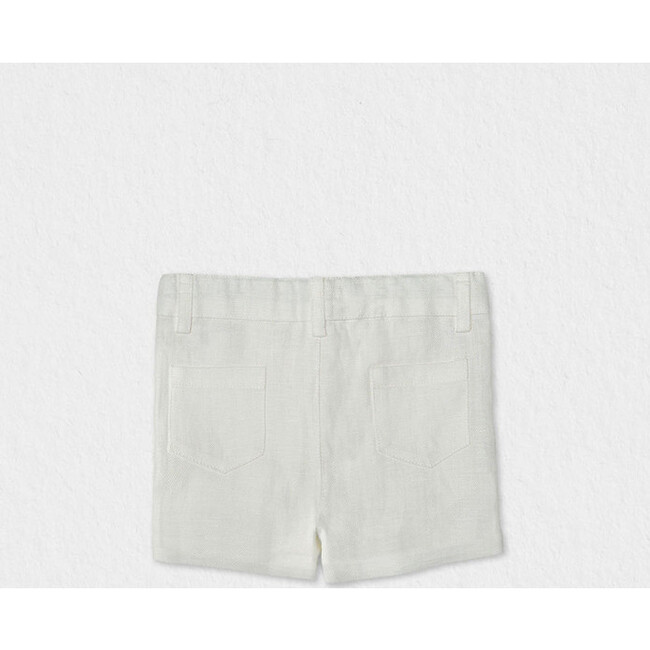 Bob Baby Shorts Linen, White - Shorts - 2