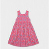 Bella Girl Dress Sleeveless, Flowery Fuchsia - Dresses - 1 - thumbnail