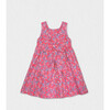 Bella Girl Dress Sleeveless, Flowery Fuchsia - Dresses - 2