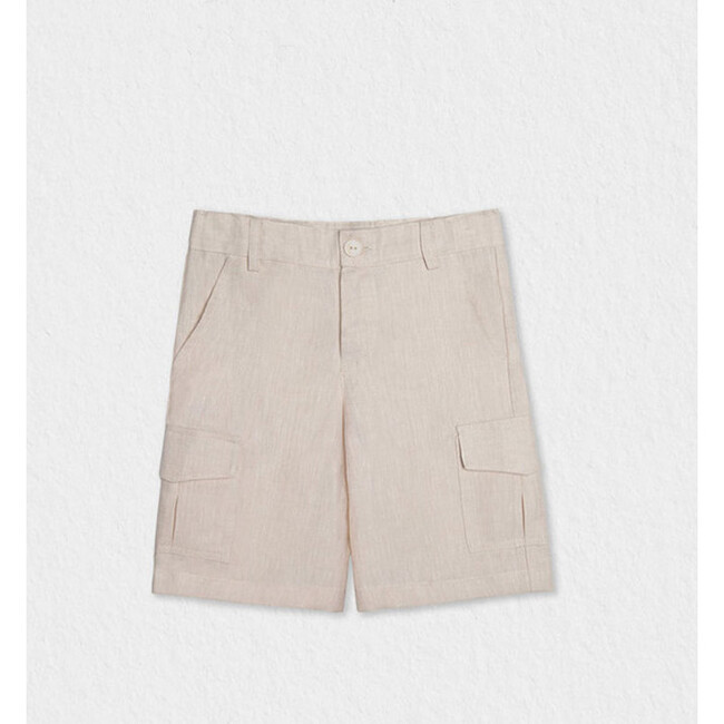 Andre Boy Shorts Linen, Light Beige