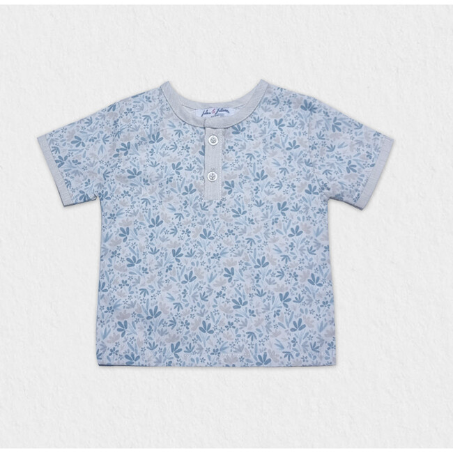 Alfred Boy T-Shirt Short Sleeve, Blue Fish