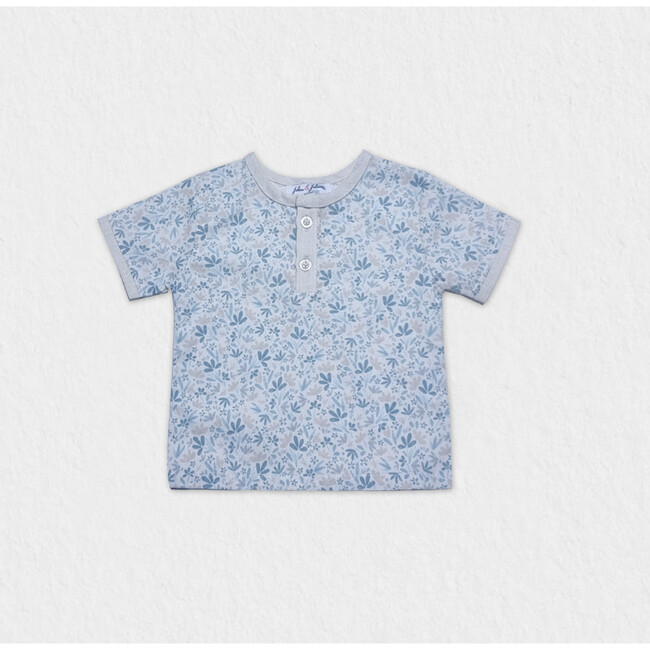 Alfred Baby T-Shirt Short Sleeve, Blue Fish