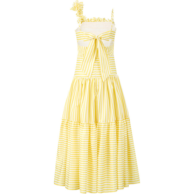 Iris Maxi Dress, Yellow Stripe - Dresses - 4