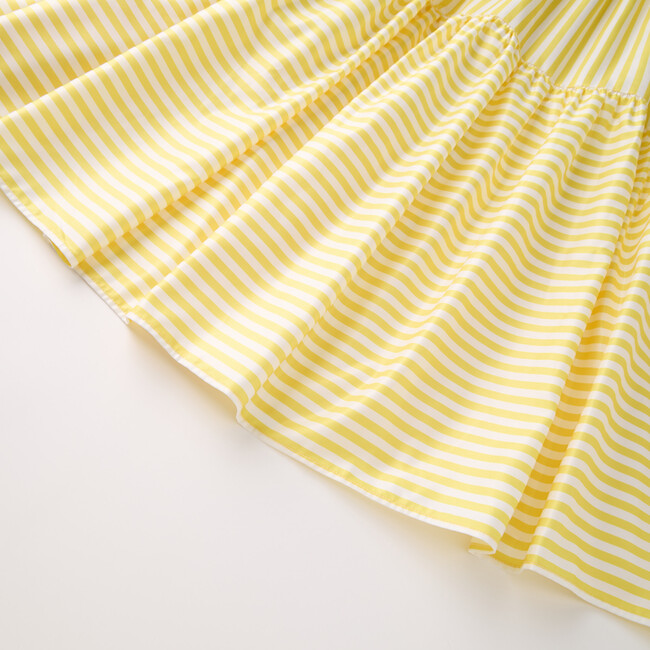 Iris Maxi Dress, Yellow Stripe - Dresses - 8