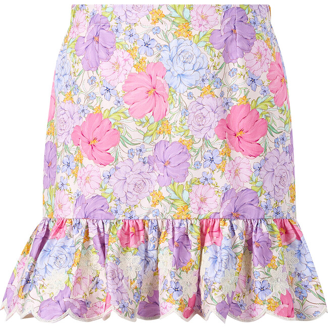 Charlotte Embroidered Mini Skirt, Floral