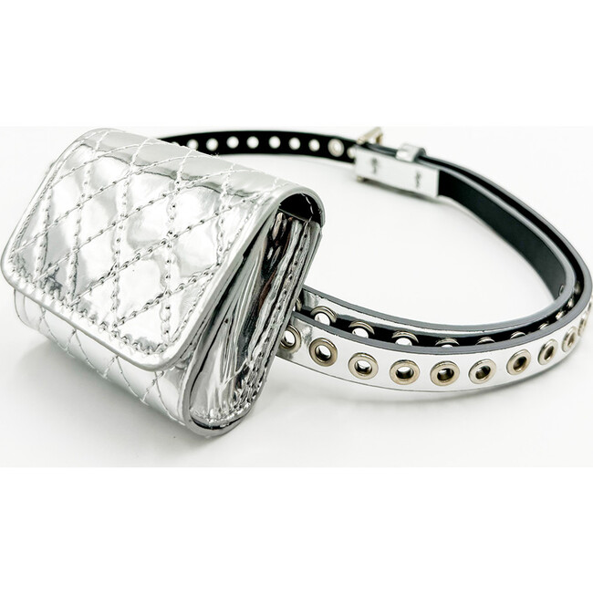 Charlotte Belt Bag, Silver