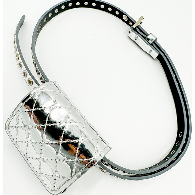 Charlotte Belt Bag, Silver - Bags - 5