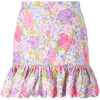 Charlotte Embroidered Mini Skirt, Floral - Skirts - 3