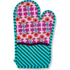 Light Pink Pot Holder & Oven Mitt, Green, Pink - Kitchen - 3