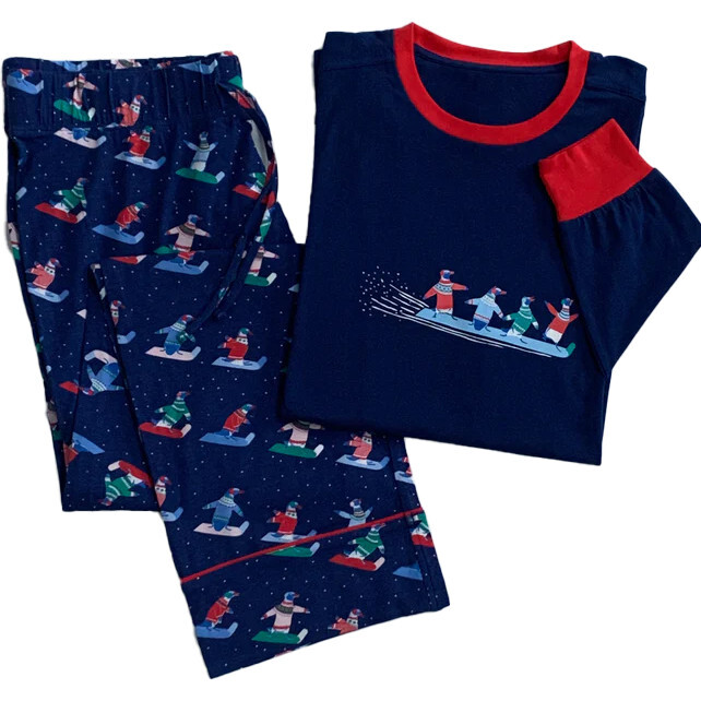 Women's Holiday Pajamas, BD Penguins