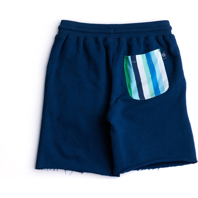 Unisex Coed Cut-Off Shorts, Blue Depths - Shorts - 2