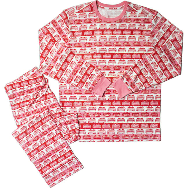 Mens Holiday Pajamas, DD Bus Stripe