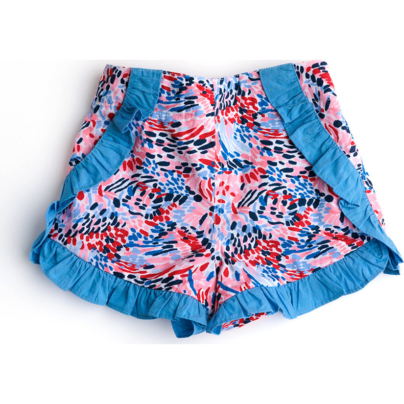 Jamie Pull-On Comfort Fit Ruffle Trim Shorts, Impressionist - Shorts - 1