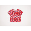 Carlee Cotton Blend Easy Fit Crew Neck Short Sleeve T-Shirt, Red Poppy - T-Shirts - 1 - thumbnail