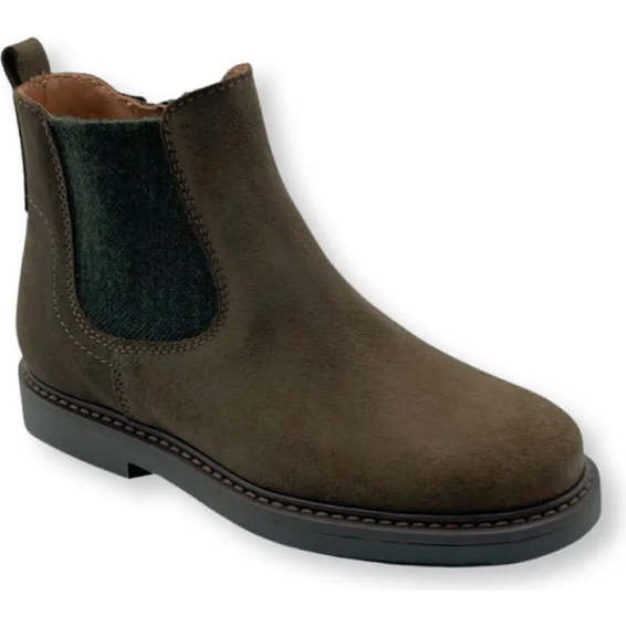 Marco Chelsea Boots, Olive Seude