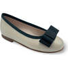 Emma Ballerina Flat Shoes, Ivory Patent Leather - Mary Janes - 1 - thumbnail