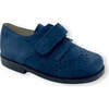 Christian Dress Shoes, Navy Suede - Dress Shoes - 1 - thumbnail