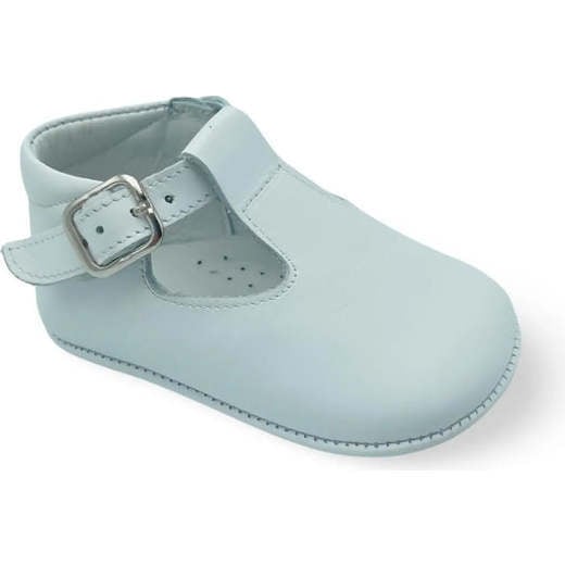 Charlie Baby T-Bar Shoes, White Leather