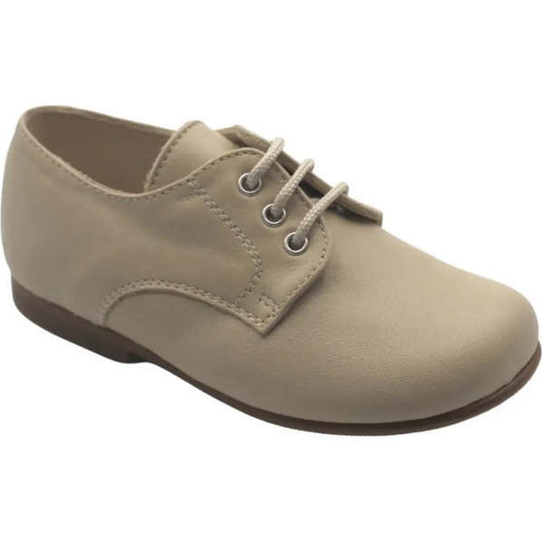 Jacob Oxford Shoes, Beige Leather