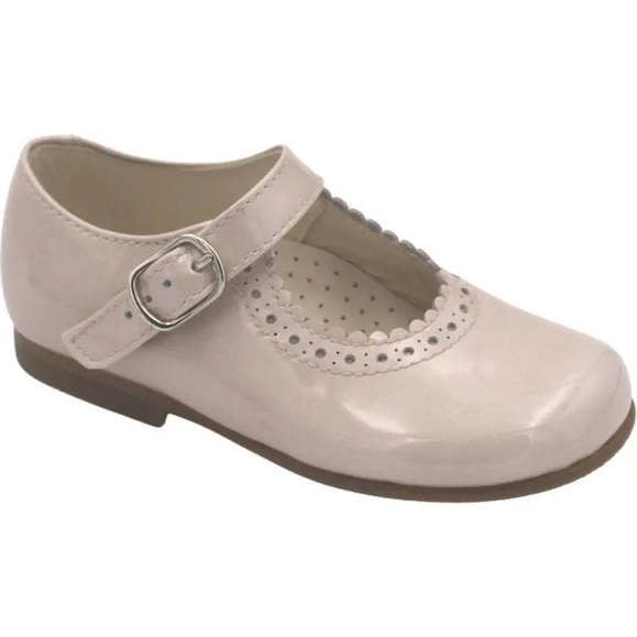 Natalie Mary Jane Shoes, Light Pink Patent Leather