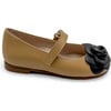 Camille Mary Jane Shoes, Tan/Black Leather - Mary Janes - 2