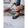 Karina Slingback Shoes, Navy Patent Leather - Flats - 3