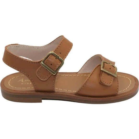 Leo Sandals, Tan Leather - Sandals - 3