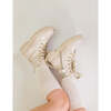 Luna Boots, Light Beige Patent Leather - Boots - 4