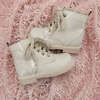 Luna Boots, Light Beige Patent Leather - Boots - 7