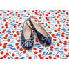 Karina Slingback Shoes, Navy Patent Leather - Flats - 7